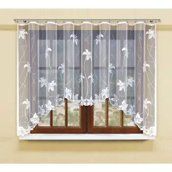 Firanka biała żakardowa 140x300cm 21173 outlet