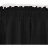 Zasłona boho kwiaty biała czarna 250x145cm