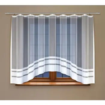 Firanka gotowa biała 160x300 outlet