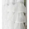 Firana biała woal falbany cyrkonie taśma 250x145cm