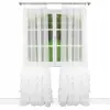 Firana woal biała DOLLY falbany 250x145cm L395i