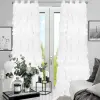 Firana woal biała przelotki DOLLY falbany 250x145
