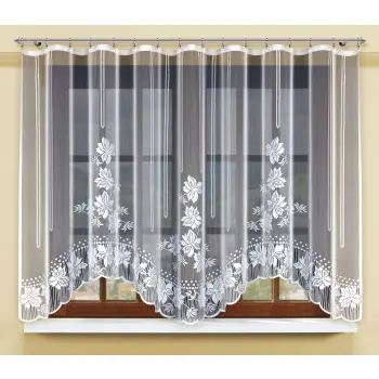 Firanka do kuchni gotowa biała 150x300cm