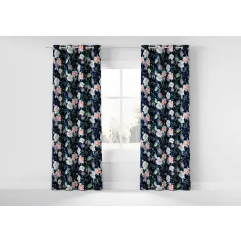 Tkanina dekoracyjna velvet kwiaty duże szer 145cm