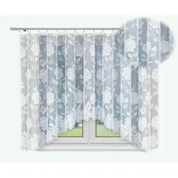 Biała firanka gotowa żakardowa 140x400cm