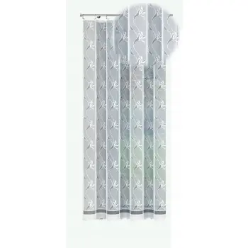 Zestaw firan biały żakard 150x300 230x200cm