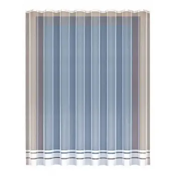 Firanka na taśmie długa żakardowa biała 280x200cm