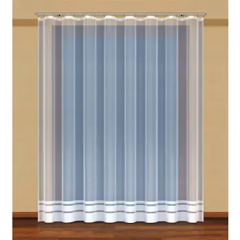 Firanka na taśmie długa żakardowa biała 280x200cm