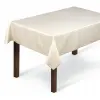 Obrus tkany biały jasny beż prostokąt 130x180cm