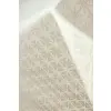 Obrus tkany biały jasny beż prostokąt 130x180cm