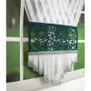 Panel dekor Cyrkonie ażur biały zielony 150x120cm