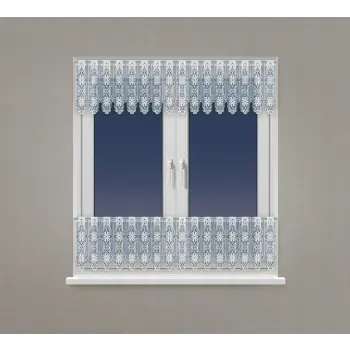 LAMBREKIN FIRANKA ŻAKARD na metry biała wys.90cm