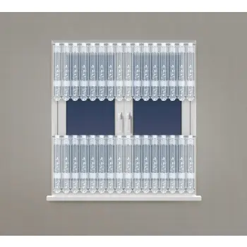 LAMBREKIN FIRANKA ŻAKARD na metry biała wys.60cm