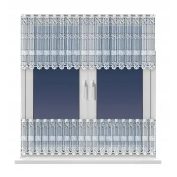 LAMBREKIN FIRANKA ŻAKARD na metry biała wys.60cm