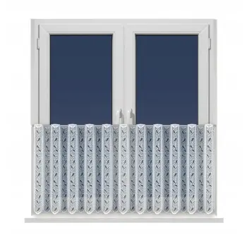 LAMBREKIN FIRANKA ŻAKARD na metry biała wys.50cm