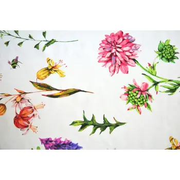 Obrus tkaninowy wiosna kwiaty 120x150cm