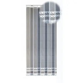 Biała firanka z taśmą żakard biała 250x200 outlet