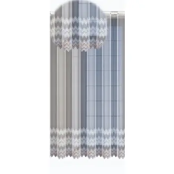 Biała firanka z taśmą żakard biała 250x200 outlet