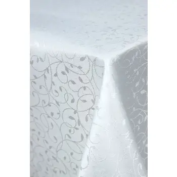 OBRUS PLAMOODPORNY BIAŁY PROSTOKĄT 130x180cm