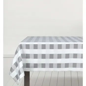 Obrus z tkaniny prostokątny kratka outlet 140x220