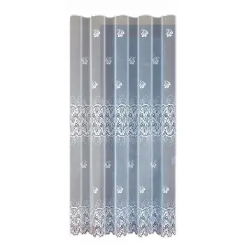 Firanka gotowa biała długa na balkon 240x200cm