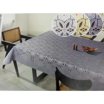 Obrus prostokątny krem żakardowy 100x150 150x100