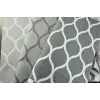 Pled koc narzuta biały grafit 150x180 maroko