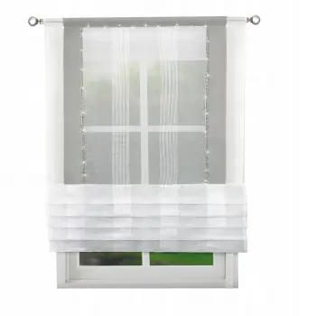 Panel w pasy cyrkonie ażur biały szary 130x85cm