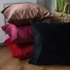 Poszewka dekoracyjna velvet welur 40x40 fuksja róż