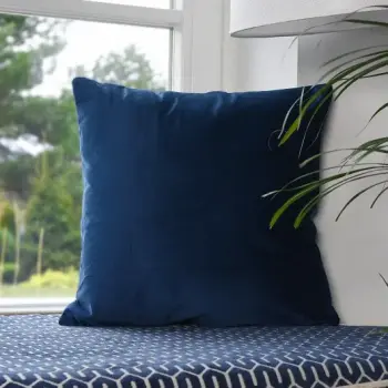 Poszewka dekoracyjna velvet welur 40x40 granatowa