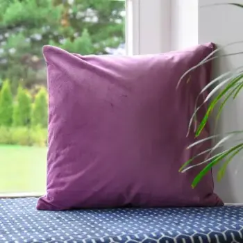 Poszewka dekoracyjna velvet welur 40x40 wrzosowy