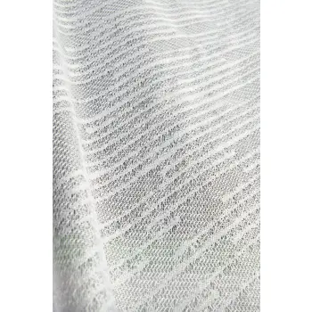 Firanka gotowa długa biała żakardowa 300x145cm