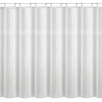 Firanka gotowa długa biała żakardowa 300x145cm