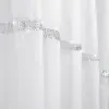 Firana woalowa z cyrkoniami 150x500cm biała łuk