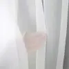 Firana woal kokony cyrkonie złote 150x400 biała 400x150
