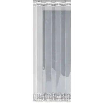 Biała firanka żakardowa taśma gotowa długa 250x200cm