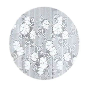 Biała firanka żakardowa taśma gotowa krótka lambrekin 60x300cm