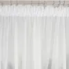 Firana woal biała długa gotowa 220x145cm 2 szt. komplet