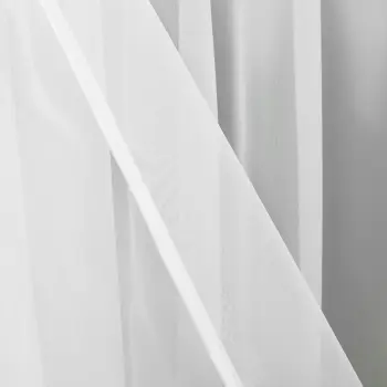Firana woal biała długa gotowa 220x145cm 2 szt. komplet