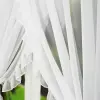 Krótka firanka falbana biała 160x400 woal falbany