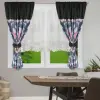 Zestaw dekoracyjny komplet firana krótka woal zasłony 155x300cm