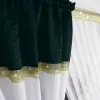 Zestaw dekoracyjny biała zielona złote cyrkonie wys.250cm
