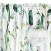 Zasłona biała w listki 250x145cm taśma WAVE