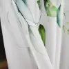 Zasłona biała w róże kremowo różowe 250x145cm taśma WAVE