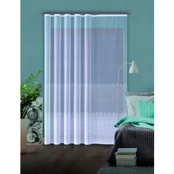 BIAŁA FIRANKA ŻAKARDOWA METRAŻOWA WYS.250CM outlet