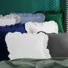Poszewka dekoracyjna falbany welur 40x40 zielona