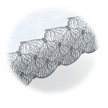 Obrus szary prostokątny żakardowy 130x180cm