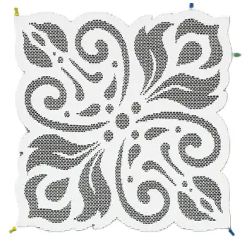Obrus biały prostokątny żakardowy 100x150cm