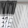 Komplet zestaw dekoracyjny panel zasłony wys.160 ciemny szary
