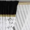 Komplet zestaw dekoracyjny panel zasłony wys.160 czarny złoty
